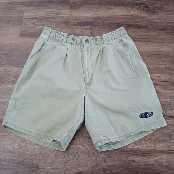 OP Other - VINTAGE OP Ocean Pacific Tan Shorts Medium Cotton Elastic Waist 90's